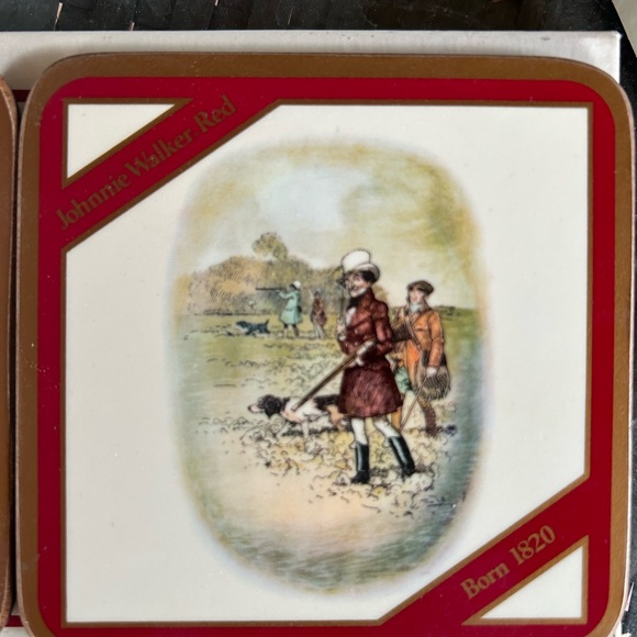 Johnnie Walker Red Vintage Never Used Coasters in Original Box - Picture 11 of 15